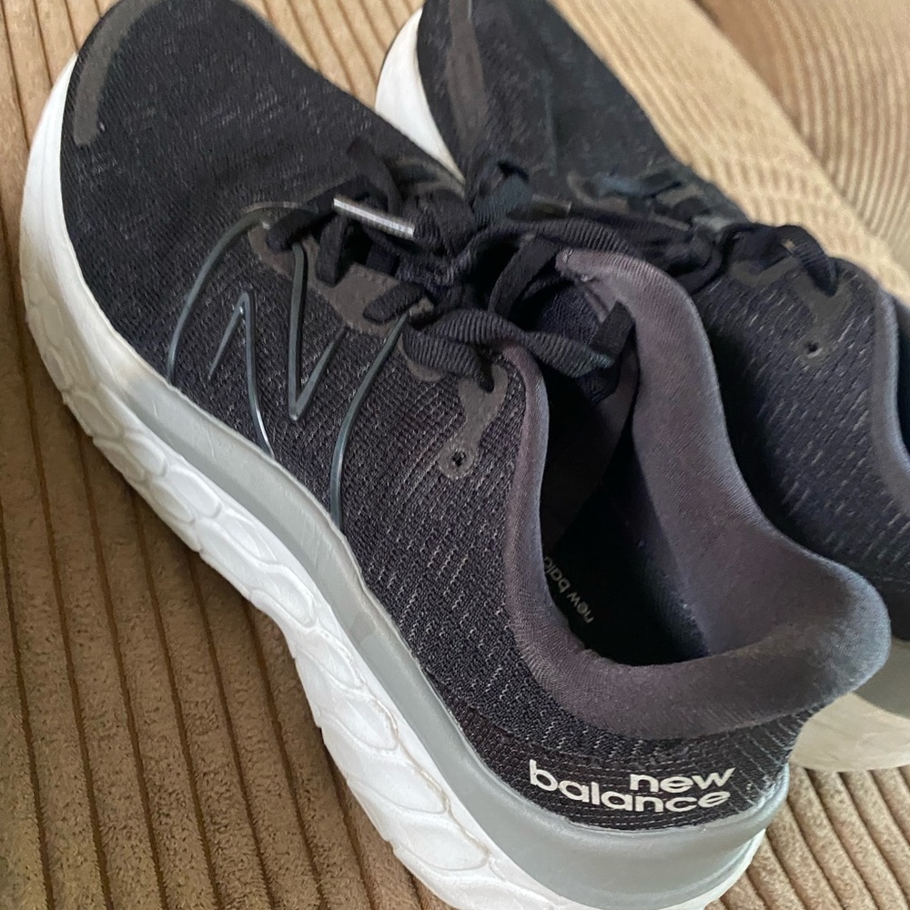 New Balance Charcoal and White Running Shoes